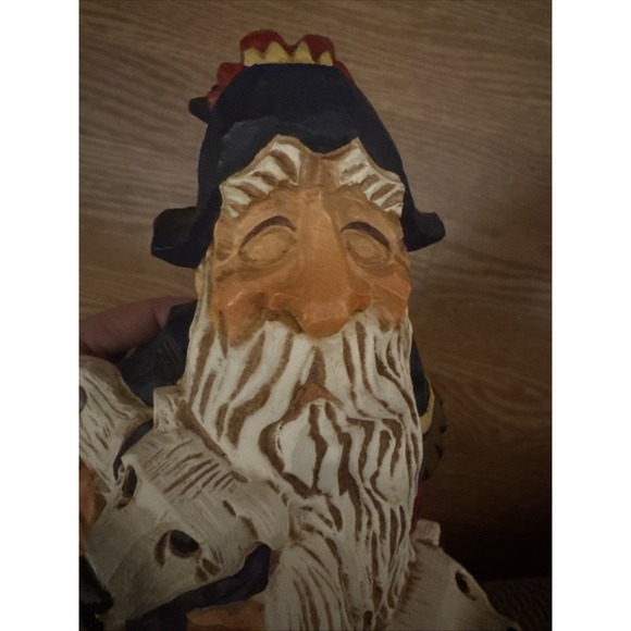 Vintage 1997 David Frykman Portfolio DF1038 Santa & Polar Bear Cubs Figurine 8" - Picture 10 of 14